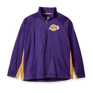 NBA Los Angeles Lakers Hands High MVP Quarter Zip Pullover Womens Size M Purple
